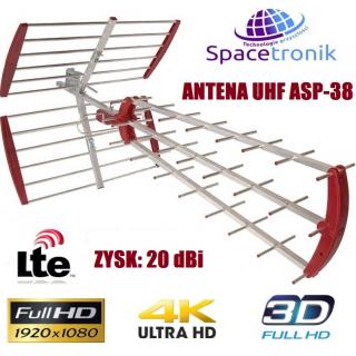 Antena kierunkowa UHF Spacetronik ASP-38 LTE Ready