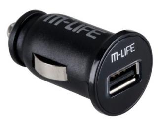 ŁADOWARKA SAMOCHODOWA USB 3,1 A M-LIFE