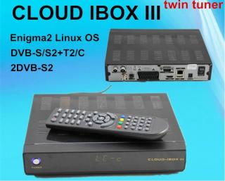 Tuner Cloud iBox III Twin Tuner DVB-S/S2+T2/C Linux Enigma 2 HD