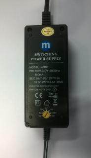 Zasilacz z możliwością regulacji MAPLIN Worldwide (5V, 6V, 7.5V, 9V, 12V - 3A; 13.5V, 15V - 2.4A)