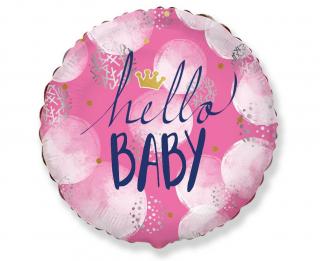 Balon foliowy z helem 12669 Hello Baby   18 cali