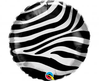 Balon foliowy z helem 13338 zebra 18 cali