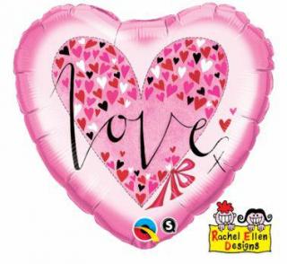 Balon foliowy z helem 18656 love 18"