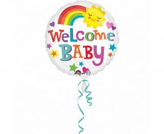 Balon foliowy z helem 36383 Welcome Baby  17 cali