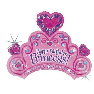 Balon foliowy z helem 55891 Tiara Princess 86 cm