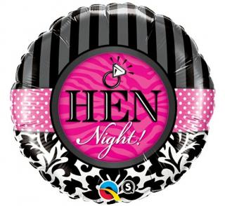 Balon foliowy z helem 84540 Hen Night 18 cali