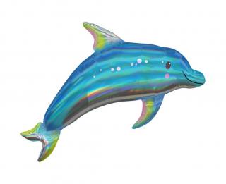 Balon foliowy z helem 93768 delfin 73 cm x 68 cm