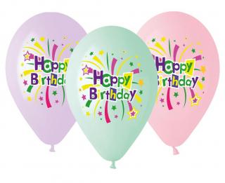 Balony gumowe 13"/5 szt 31916 happy  birthday