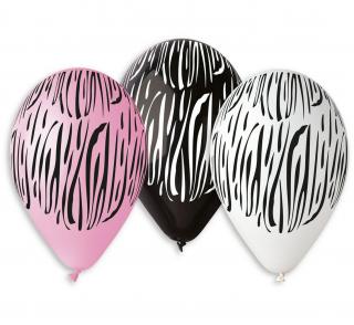 Balony gumowe 5 szt 31630 zebra 12 cali