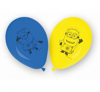 Balony gumowe Minionki 10"/8 szt. 87185