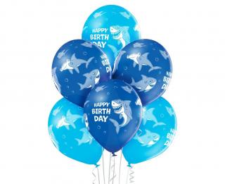 Balony gumowe Rekin 12"/6 szt. 05520      Happy Birthday