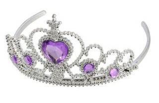 Diadem fioletowe kamienie 25159