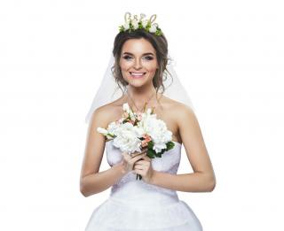 Opaska z welonem Bride 12643