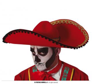 Sombrero czerwone 56 cm 13188