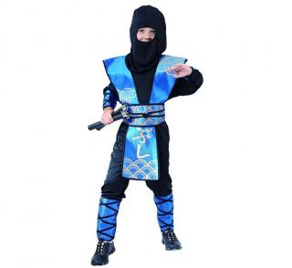 Strój Ninja Niebieski 110/120 cm  64398