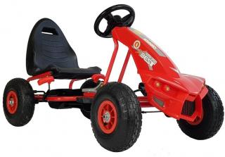 Gokart na pedały Lean Toys A-18 Czerwony 3l+