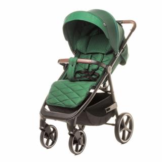 Wózek spacerowy 4Baby Stinger Pro Green + torba pielęgnacyjna