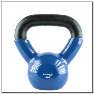 KNV04 BLUE KETTLEBELL ŻELIWNY POKRYTY WINYLEM HMS Sporting24