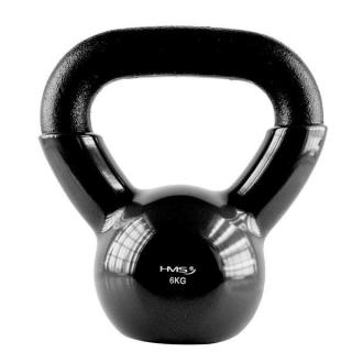 KNV06 BLACK KETTLEBELL ŻELIWNY POKRYTY WINYLEM HMS Sporting24