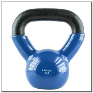 KNV06 BLUE KETTLEBELL ŻELIWNY POKRYTY WINYLEM HMS Sporting24