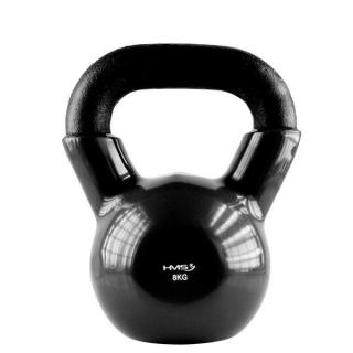 KNV08 BLACK KETTLEBELL ŻELIWNY POKRYTY WINYLEM HMS Sporting24