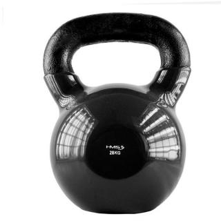 KNV28 BLACK KETTLEBELL ŻELIWNY POKRYTY WINYLEM HMS Sporting24