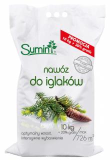 Nawóz granulowany do iglaków 10kg+20% GRATIS Sumin