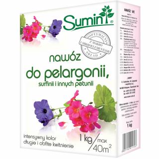 Nawóz granulowany do pelargonii, surfinii Sumin 1kg