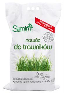 Nawóz granulowany do trawników 10kg+20% GRATIS Sumin