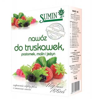 Nawóz granulowany do truskawek poziomek malin Sumin1kg