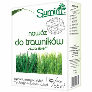 Nawóz granulowany extra zieleń do trawników Sumin 1kg