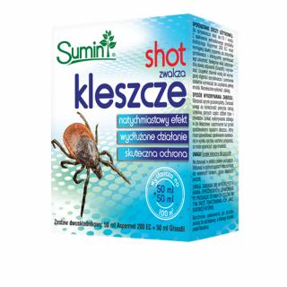 Shot koncentrat do zwalczania komarów, kleszczy w ogrodzie 50ml