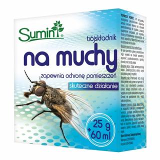 Trójskładnik zwalcza muchy i inne owady 25g+60ml