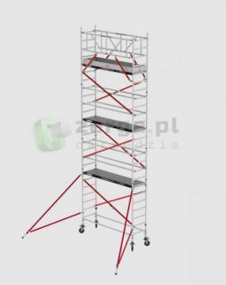 ALTREX 5100 PLUS NOWA NORMA rusztowanie drabinowe jezdne (0,90x1,85m) wys.rob. 10,20m T511007