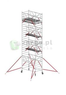 ALTREX 5200-S z poręczą Safe-Quick Rusztowanie jezdne szerokie (1,35x1,85m) wys.rob. 8,20m, T520041 - NOWA NORMA