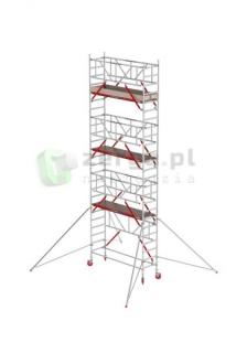 ALTREX Rusztowanie aluminiowe Altrex 4100-S PLUS z poręczą Safe-Quick (0,90x1,85m) Wys.Rob. 10,20m T411012 - NOWA NORMA