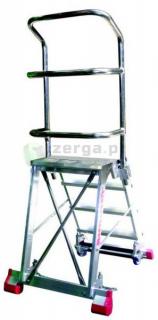 FARAONE CM60 profesjonalne schody 4 stopnie szer. 31cm wys.rob. 2,78m CM4P