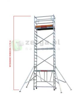 FARAONE COMPACT rusztowanie jezdne A+B+C 0,75x1,80 wys.rob. 5,70m COM180.ABC