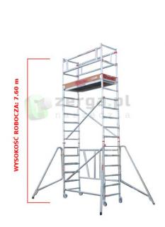 FARAONE COMPACT XS rusztowanie jezdne A+B+C+D 0,75x1,60 wys.rob. 7,60m COM160XS.ABCD