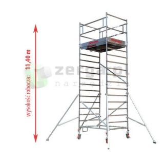 FARAONE TOP SYSTEM D1 rusztowanie jezdne 1,35x1,80 wys.rob. 11,40m model D1-104