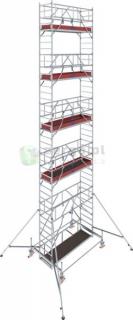 KRAUSE STABILO 100 Rusztowanie jezdne 2,5 x 0,75m, wys.rob. 11,5m 774088 - GUARDMATIC Nowa norma PN EN 1004-1