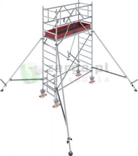 KRAUSE Stabilo 1000 Rusztowanie jezdne 2,0 x 0,75 m, wys.rob. 4,3m - 776013 - GUARDMATIC Nowa norma PN EN 1004-1