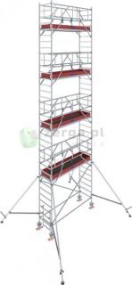 KRAUSE Stabilo 1000 Rusztowanie jezdne 2,5 x 0,75 m, wys.rob. 10,3m - 777072 - GUARDMATIC Nowa norma PN EN 1004-1