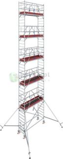 KRAUSE Stabilo 1000 Rusztowanie jezdne 2,5 x 0,75 m, wys.rob. 12,3m - 777096 - GUARDMATIC Nowa norma PN EN 1004-1