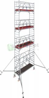 KRAUSE Stabilo 1000 Rusztowanie jezdne 2,5 x 0,75 m, wys.rob. 9,3m - 777065 - GUARDMATIC Nowa norma PN EN 1004-1