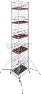 KRAUSE STABILO 50 Rusztowanie jezdne 2,0 x 1,5m, wys.rob. 11,4m - 781093 - GUARDMATIC Nowa norma PN EN 1004-1