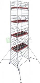 KRAUSE STABILO 50 Rusztowanie jezdne 2,5 x 1,5m, wys.rob. 10,4m - 782083 - GUARDMATIC Nowa norma PN EN 1004-1