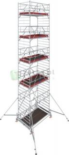 KRAUSE STABILO 500 Rusztowanie jezdne profesjonalne 2,5 x 1,5m, wys.rob. 11,5m - 784087 - GUARDMATIC Nowa norma PN EN 1004-1