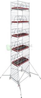 KRAUSE STABILO 500 Rusztowanie jezdne profesjonalne 2,5 x 1,5m, wys.rob. 12,5m - 784094 - GUARDMATIC Nowa norma PN EN 1004-1