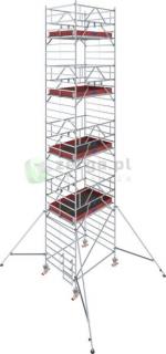 KRAUSE STABILO 5000 Rusztowanie jezdne 2,0 x 1,5m, wys.rob. 10,3m - 739100 - GUARDMATIC Nowa norma PN EN 1004-1